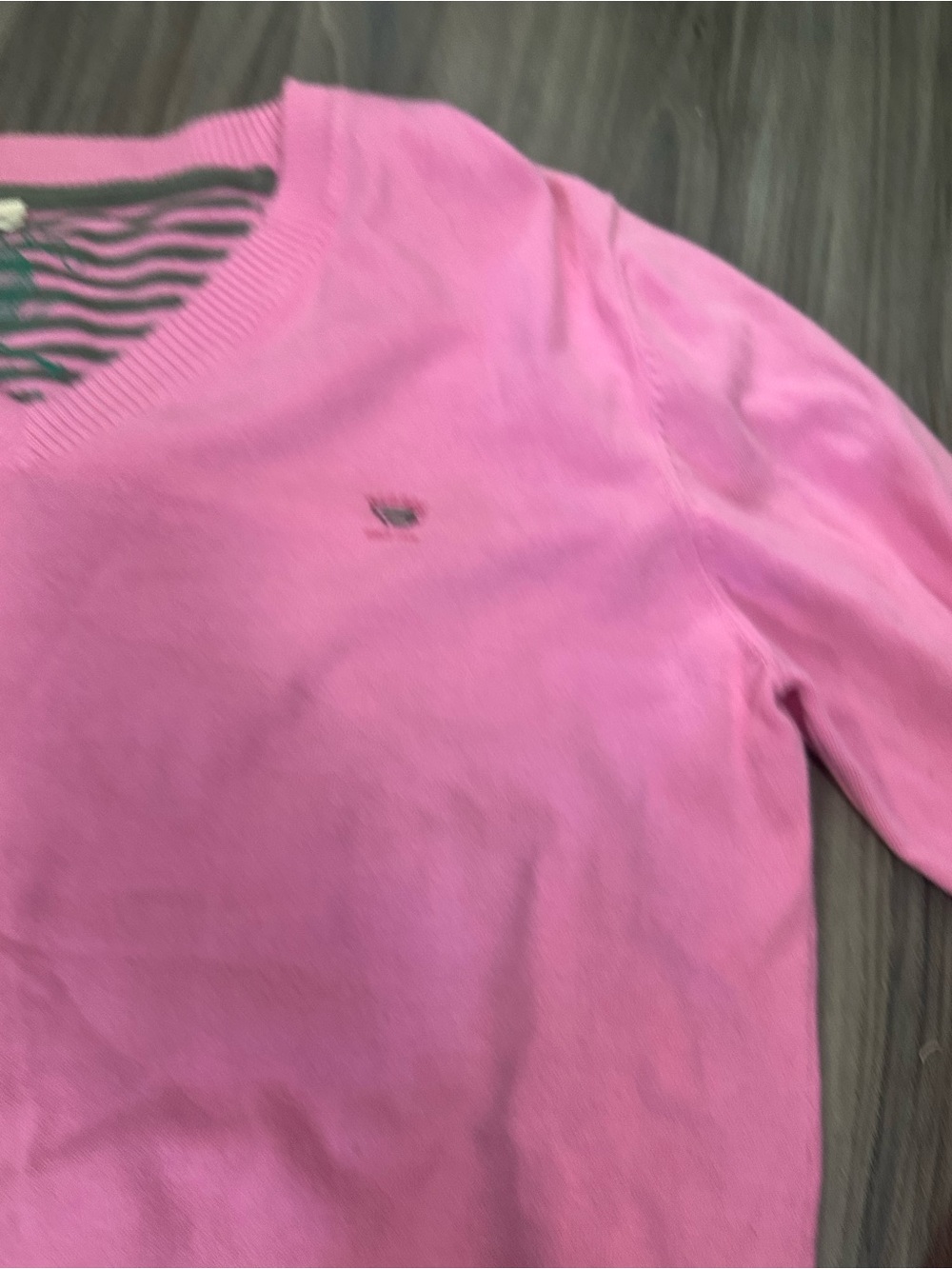 Diesel Men's V-Neck Sweater in Bright Pink - Picture 7 of 10